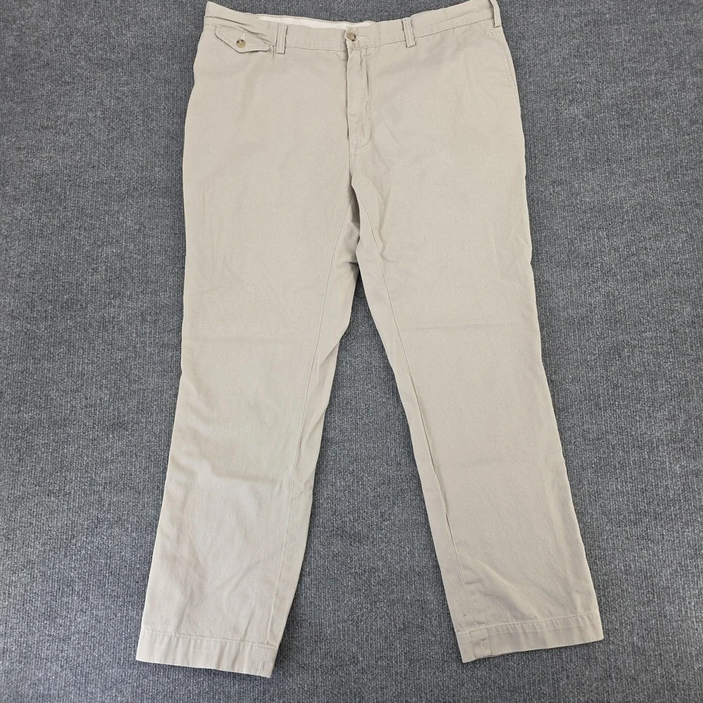 Polo Ralph Lauren Pants Mens 40x32 Khaki Straight Fit Chino Beige‎ Casual